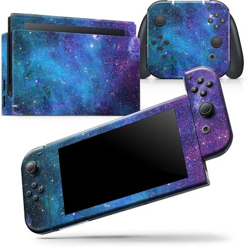 Design Skinz - متوافق مع Nintendo Switch Dock فقط - غطاء حماية من الفينيل قابل للإزالة ومقاوم للخدش - Azure Nebula in Saudi Arabia
