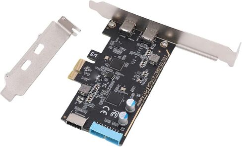 Sanpyl USB 3.2 Gen 1 PCIe Expansion Card for Desktop, 2 Port Type C 5Gbps Adapter Card with Internal 19 pin Connector, Plug and Play for Wins OS X in Saudi Arabia