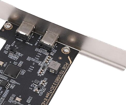 Sanpyl USB 3.2 Gen 1 PCIe Expansion Card for Desktop, 2 Port Type C 5Gbps Adapter Card with Internal 19 pin Connector, Plug and Play for Wins OS X in Saudi Arabia