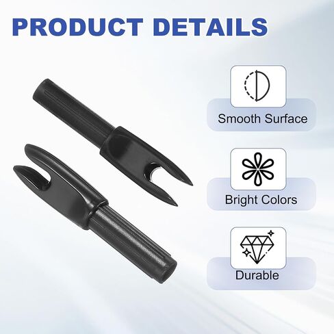 PATIKIL Archery Arrows Nocks, Plastic Insert Arrow Nock Replacement Arrow Tails for Hunting Shooting Compound Recurve Bow in Saudi Arabia