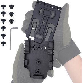Quick Locking System Kit (QLS Kit), QLS 19 Locking Fork and QLS 22L Receiver Plate for Drop Leg Holster, Duty Belt and Low Ride Universal Belt Loop in Saudi Arabia