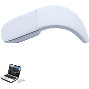 ماوس Surface Arc، تصميم قابل للطي والمحمول، متوافق مع Microsoft Surface/MacBook/Windows/Mac OS (فضي) in Kuwait