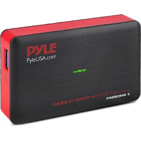 Pyle HDMI Video Capture Card, USB 3.0 HDMI Video Capture with Audio, Full HD 1080p 60FPS Recording, Plug & Play Design for Streaming, Game Recording, Live Streaming, PC & Mac Compatible in Saudi Arabia