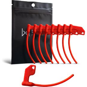 علم غرفة أمان الأسلحة النارية - ملحقات مجموعة الأسلحة ذات اللون البرتقالي الساطع والقوية والمتينة للبالغين - غرفة أقصر لجهاز أمان الأسلحة النارية المناسب عالميًا in Kuwait