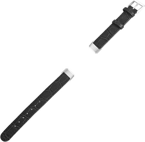 سوار معصم جلدي متوافق مع Fitbit Luxe، سوار رياضي عصري خفيف الوزن، جلد مريح نحيف وناعم قابل للتعديل 7.0-8.6 بوصة للنساء والرجال - بني in Kuwait