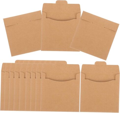 50Pcs Paper CD Sleeves for DVD Storage Durable CD Paper Bags to Against and Scratches for Home Office School Business Use in Saudi Arabia
