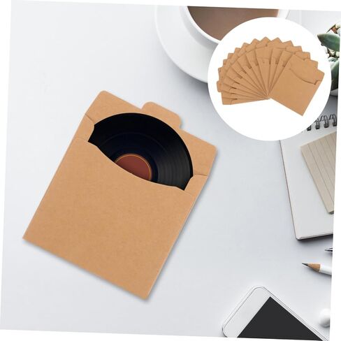 50Pcs Paper CD Sleeves for DVD Storage Durable CD Paper Bags to Against and Scratches for Home Office School Business Use in Saudi Arabia