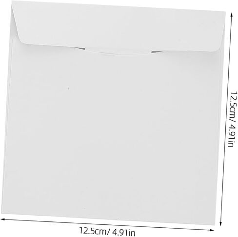 50pcs Paper CD Sleeves Reusable DVD Envelopes for Safe Storage Lightweight Design for Easy Organization for CD DVD Disc Protection and Archiving in Saudi Arabia