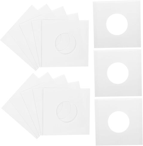 Ciieeo 20pcs Vinyl Record Storage Sleeves with Right Angle Design for Music Album Protection Breathable Pouch for Air Circulation Present Packaging for Vinyl Collectors in Saudi Arabia