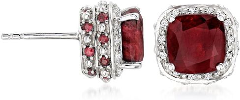 Ross-Simons Gemstone و .10 Ct. T.W. أقراط توباز البيضاء في الفضة الإسترليني in Saudi Arabia