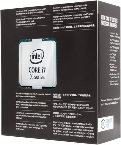 معالج Xeon i7-7820X ثماني النواة بسرعة 3.6 جيجا هرتز وسعة 11 ميجابايت LGA 2066 SR3L5 (متجدد) in Saudi Arabia