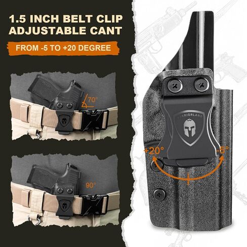 G20 21 22 Holster IWB Kydex Holster w/Optics Cut: G21 / G20 (Gen 3 4 5) & G22 Gen 5, Inside Waistband Appendix Carry Holster G21, Adj. Retention & Cant, Right/Left Hand Option in Saudi Arabia