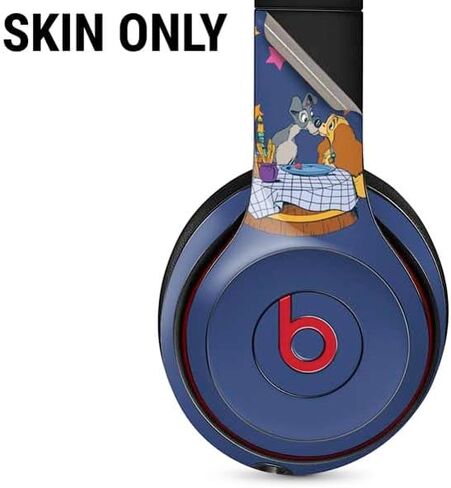 غلاف صوتي من Skinit متوافق مع Beats Solo 3 Wireless - تصميم Disney Lady & The Tramp Bella Notte المرخص رسميًا in Saudi Arabia
