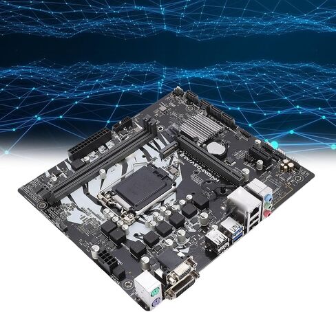 Computer Motherboard, LGA 1200 DDR4 2933 2666 Micro ATX Mainboard with 1 PCI E x16 2 PCI E x1 Slots, for Core Pentium Celeron 10th Gen Processors in Saudi Arabia