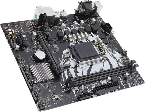 Computer Motherboard, LGA 1200 DDR4 2933 2666 Micro ATX Mainboard with 1 PCI E x16 2 PCI E x1 Slots, for Core Pentium Celeron 10th Gen Processors in Saudi Arabia