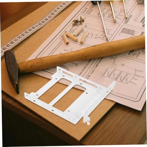 Metal PCI Slot Hard Drive Mounting Tray Bracket for Mechanical and Solid-State Drives Sturdy Metal Mounting Bracket Adapter for PC Cases Easy Installation Dual Compatibility in Saudi Arabia