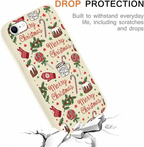 2 حزمة من حافظة هاتف عيد الميلاد المجيد لهاتف iPhone 13 / iPhone 14 6.1 بوصة، "جراب نمط شجرة عيد الميلاد اللطيف مع تصميم الحلوى هدايا زينة عيد الميلاد مقاومة للصدمات غطاء TPU ناعم للفتيات والنساء in Kuwait