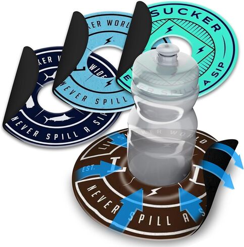 Lil Sucker لا تسرب أبدًا حلقة مقتبسة شفافة - 4 حزم in Kuwait