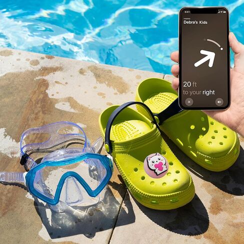 حامل أحذية مقاوم للماء متوافق مع Airtag، جراب جذاب للأحذية من السيليكون المخفي، عبوتان (I) in Kuwait