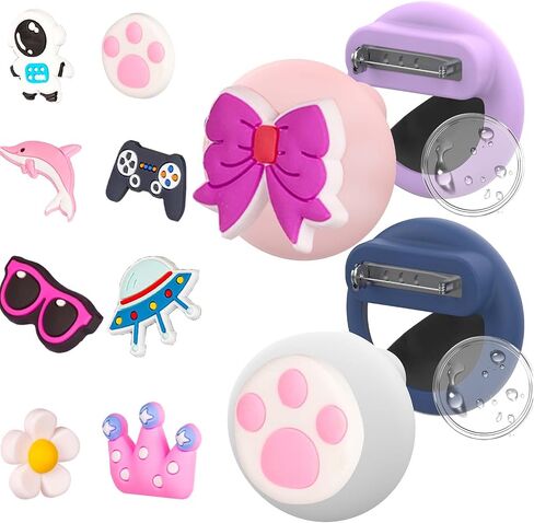 Hidden Case Holder with Pin for airtag, 4-Pack, Anti-Lost Tracker for Children, Elderly, Luggage, Clothing (White Pink Purple Blue) in Saudi Arabia
