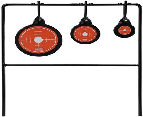 نطاق البطل وهدف Rimfire Triple Gong Spinner، هيكل فولاذي متين لتعزيز ممارسة الرماية in Saudi Arabia