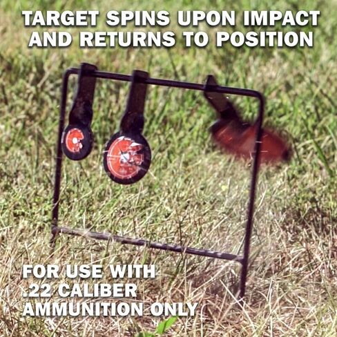 نطاق البطل وهدف Rimfire Triple Gong Spinner، هيكل فولاذي متين لتعزيز ممارسة الرماية in Saudi Arabia