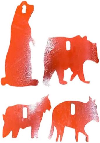 Champion Range and Target Impact Steel 4-Pack Animal Targets for Range and Practice Shooting Made for LR22 in Saudi Arabia