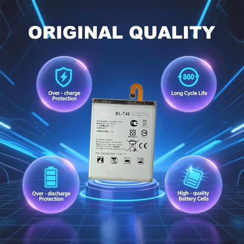 Compatible with LG V60 ThinQ 5G Cellphone Battery Replacement Kit BL-T46, with Repair Tools in Saudi Arabia