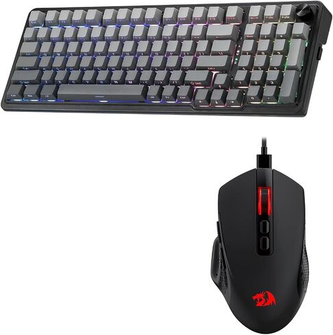 لوحة مفاتيح الألعاب الميكانيكية Redragon K686 وحزمة ماوس الألعاب M695 in Kuwait