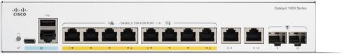Cisco C1200-8P-E-2G Catalyst 1200 8-Port Gigabit PoE + محول شبكة إيثرنت مُدار (متجدد) in Saudi Arabia