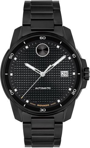 Movado Bold Verso Men's Watch-41 MM CASE ، سوار من الفولاذ المقاوم للصدأ ، تصميم ذاتي ، تصميم أنيق ، هدية له in Saudi Arabia