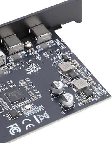 محول بطاقة توسيع USB 3.2 PCI E 1X إلى 4 منافذ من Zunate، واجهة 2 USB A و2 نوع C بسرعة 5 جيجابت في الثانية، بطاقة تحكم التوصيل والتشغيل لأجهزة الكمبيوتر المكتبية Linux، رقاقة in Saudi Arabia