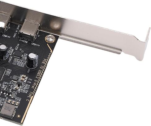 PUSOKEI PCIE to USB 3.2 Gen 1 Card, PCIe Expansion Card with 2 USB Type C Ports 5Gbps Bandwidth, for, OS X, Desktop, PC in Saudi Arabia