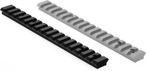 Picatinny Rail for Tikka T3/T3X 6061-T6 0 MOA/20 MOA in Black/Silver by Derraco Engineering in Saudi Arabia