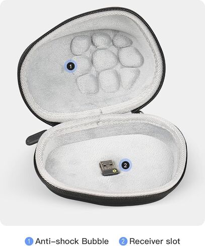 Travel Carrying Case Replacement for Logitech MX Master 4 / MX Master 3S / Master 3 / Master 2S Advanced Computer Wireless Mouse- Upgrade Version No Shake in Saudi Arabia