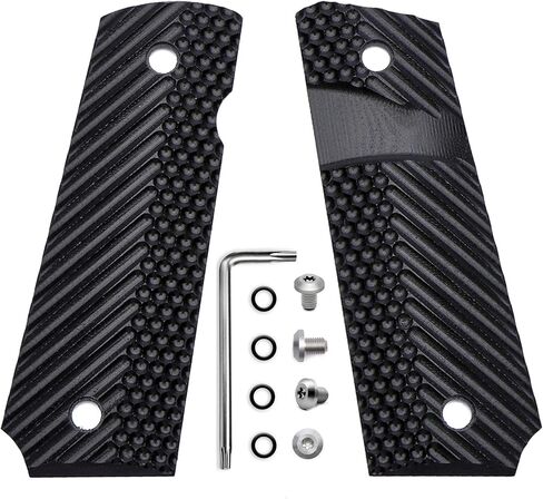 Guuun 1911 Slim Grips G10 Full Size Ambi Safety Cut Big Scoop OPS Tactical Texture in Saudi Arabia