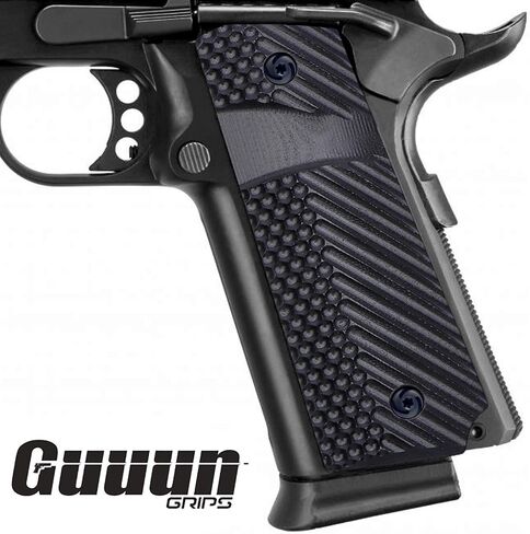 Guuun 1911 Slim Grips G10 Full Size Ambi Safety Cut Big Scoop OPS Tactical Texture in Saudi Arabia
