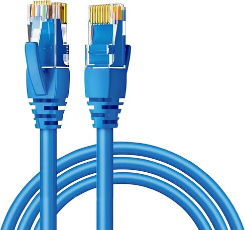 RJ45 Cat 6 Ethernet Patch Cable,1Gpbs High-Speed Transfer Speed,Gold-Plated Connectors,for Personal Computer,Printer,Laptop,Gaming Consoles,Router in Saudi Arabia