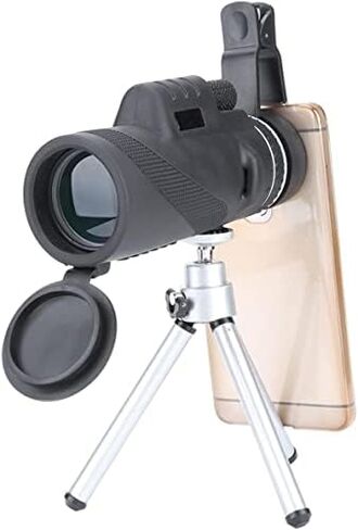 40×60 High Power Monocular Telescope with Smartphone Adapter and Tripod for Birdwatching, Hiking, and Camping in Saudi Arabia