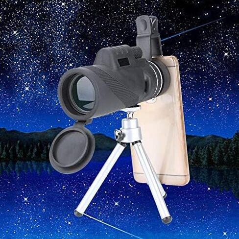 40×60 High Power Monocular Telescope with Smartphone Adapter and Tripod for Birdwatching, Hiking, and Camping in Saudi Arabia
