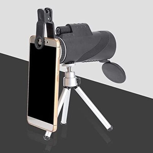 40×60 High Power Monocular Telescope with Smartphone Adapter and Tripod for Birdwatching, Hiking, and Camping in Saudi Arabia