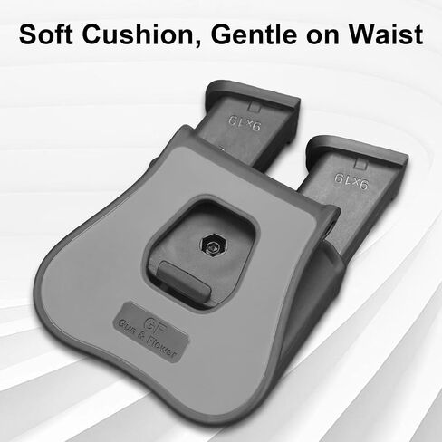 Double Magazine Pouch for 9mm/.40 Dual Stack, MOLLE or Silicone Paddle Mount, Adjustable Cant, Fits Glock, Sig, Springfield, Taurus & Similar Models in Saudi Arabia