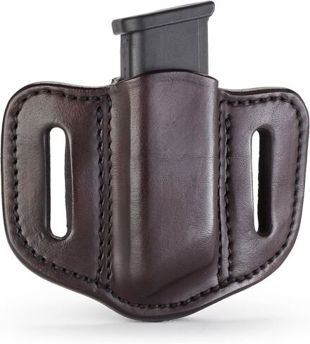 1791 GUNLEATHER Mag Pouch للمجلات ذات الكومة المزدوجة، حافظة مجلة OWB للأحزمة in Kuwait