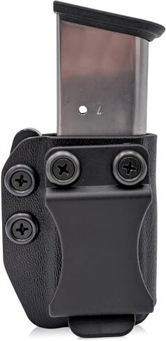 Rounded Magazine Holster - IWB or OWB, Kydex Mag Holder, Adjustable Retention, Spare Mag Carrier, Concealed Carry, Open Carry, Right Hand or Left Hand Carry, American Made, Concealment Express in Saudi Arabia
