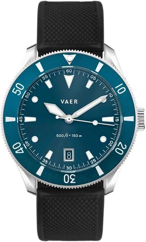 Vaer DS2 Quartz Dive Watch for Men - Ocean Ready 15 ATM, 39mm, Battery-Powered, Sapphire Crystal (+/- 20 Seconds per Month), Two Quick-Change 20mm Straps - Gift Set for Men in Saudi Arabia