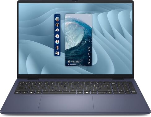 Dell 16 Plus 2-in-1 Laptop 2025 16" WQXGA 2560 x 1600 Display IPS Touchscreen, Intel Core Ultra 9 288V Intel Arc Graphics 140V 32GB LPDDR5 1TB SSD Backlit KB Thunderbolt 4 FP Wi-Fi 7 Windows 11 Home in Saudi Arabia