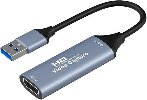 4K HDMI - متوافق مع USB 2.0 Video Grer Capture Card 1080P Game Recording Camera Live Streaming لأجهزة الكمبيوتر المحمول المكتبية in Saudi Arabia