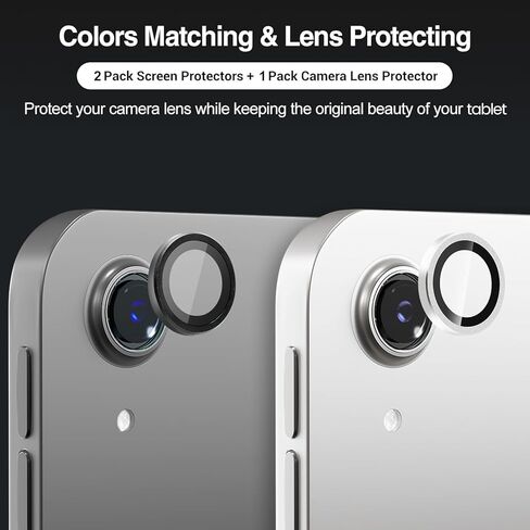 ProCase 2 واقي شاشة لجهاز Galaxy Tab S11 2025 11 بوصة X730 X730N X736 + 1 حزمة واقي عدسة الكاميرا، طبقة زجاجية شفافة مقواة متوافقة مع قلم S - رمادي in Kuwait