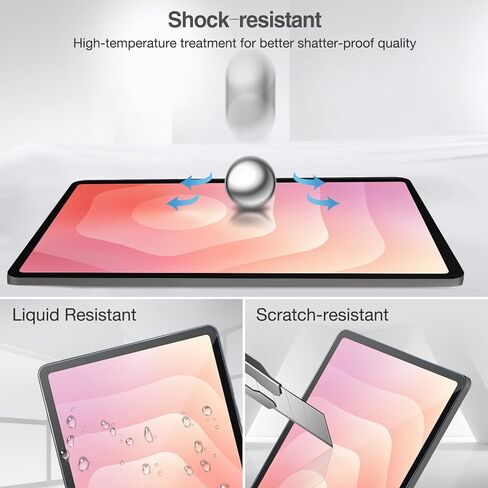 ProCase 2 واقي شاشة لجهاز Galaxy Tab S11 2025 11 بوصة X730 X730N X736 + 1 حزمة واقي عدسة الكاميرا، طبقة زجاجية شفافة مقواة متوافقة مع قلم S - رمادي in Kuwait