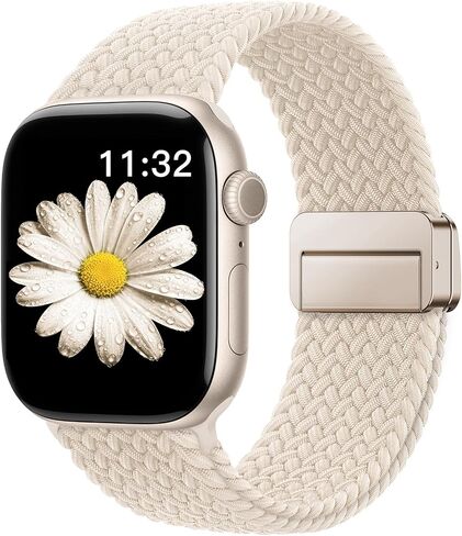 WANLISS Braided Stretchy Band Compatible with Apple Watch Bands for Women 38mm 40mm 41mm 42mm 44mm 45mm 46mm 49mm Men,Soft Nylon Solo Loop Sport Straps for iWatch Series 11 10 9 8 7 6 5 4 3 SE Ultra in Saudi Arabia